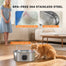 pawhut-fontaine-eau-7l-inox-avec-filtres-et-pompe-silencieuse-pour-chats-et-chie image 6