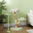 pawhut-arbre-chat-89-cm-poteaux-bois-et-jute-avec-lit-et-jouet-marron image 5