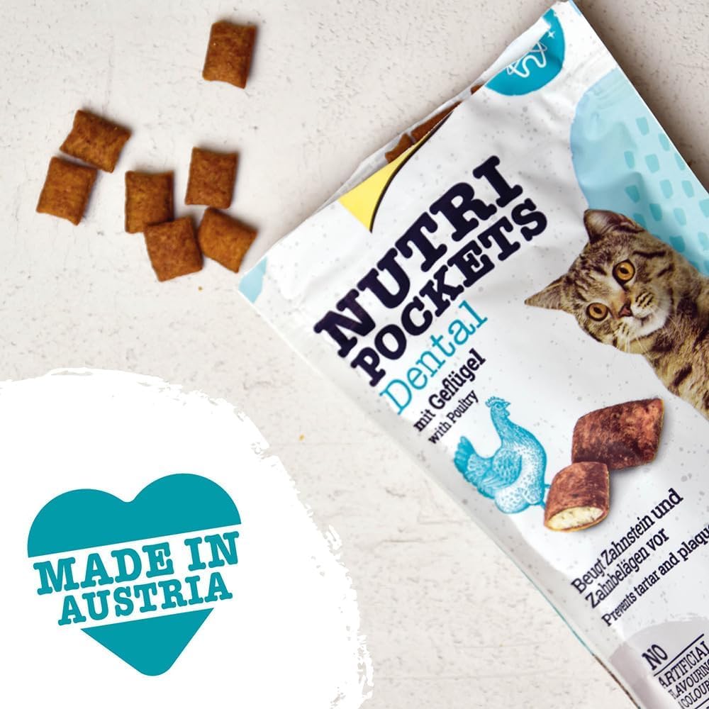 gimcat-nutri-pockets-dental-snack-chat-volaille-60-g image 2