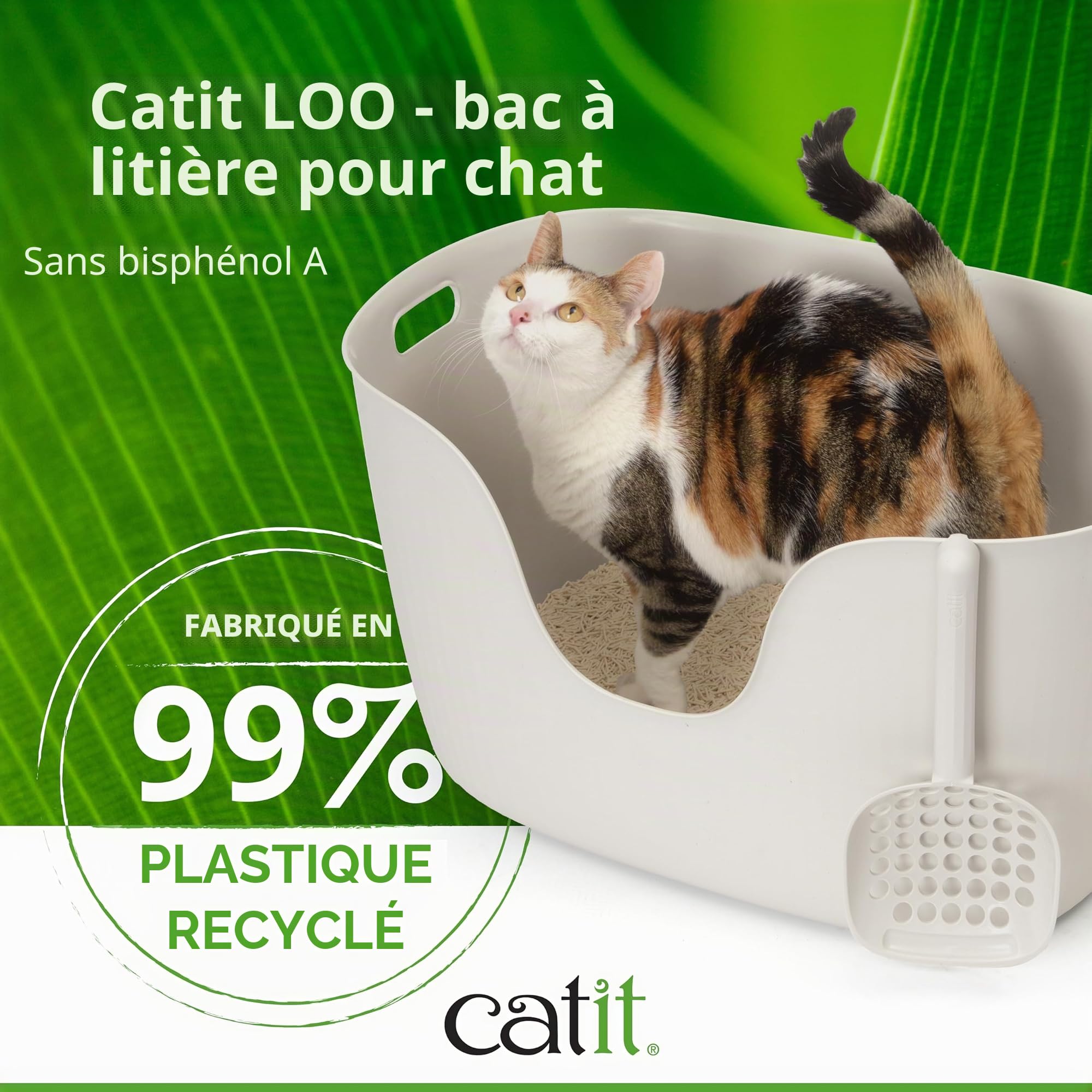 catit-bac-liti-re-bords-hauts-avec-pelle-plastique-recycl image 3