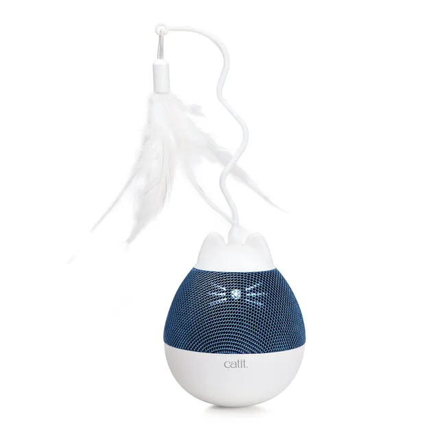 catit-pixi-spinner-jouet-lectronique-pour-chat-blanc-et-bleu image 1
