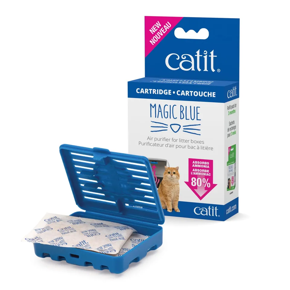 catit-magic-blue-cartouche-filtrante-pour-bac-liti-re-1-cartouche-2-sachets-de-f image 1