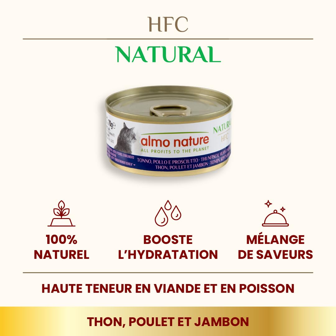 almo-nature-hfc-natural-chat-adulte-thon-poulet-et-jambon-24-x-70-g image 2