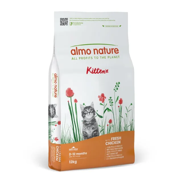 almo-nature-hfc-kitten-croquettes-poulet-frais-chaton-12-kg image 1