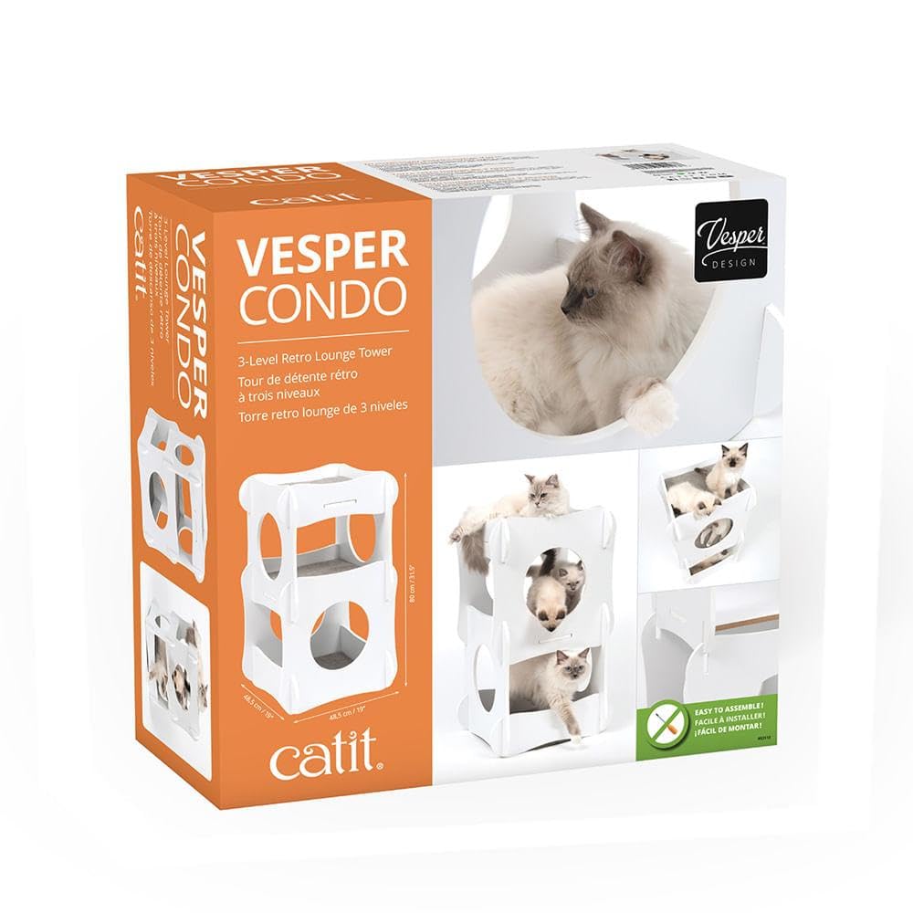 catit-vesper-condo-blanc-arbre-chat-3-tages-style-r-tro-70s image 5