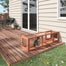 pawhut-tunnel-ext-rieur-pour-chat-150-cm-cadre-bois-avec-4-portes-naturel image 3