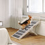 pawhut-rampe-pliable-en-bois-pour-chien-4-hauteurs-r-glables-38-48-cm image 4