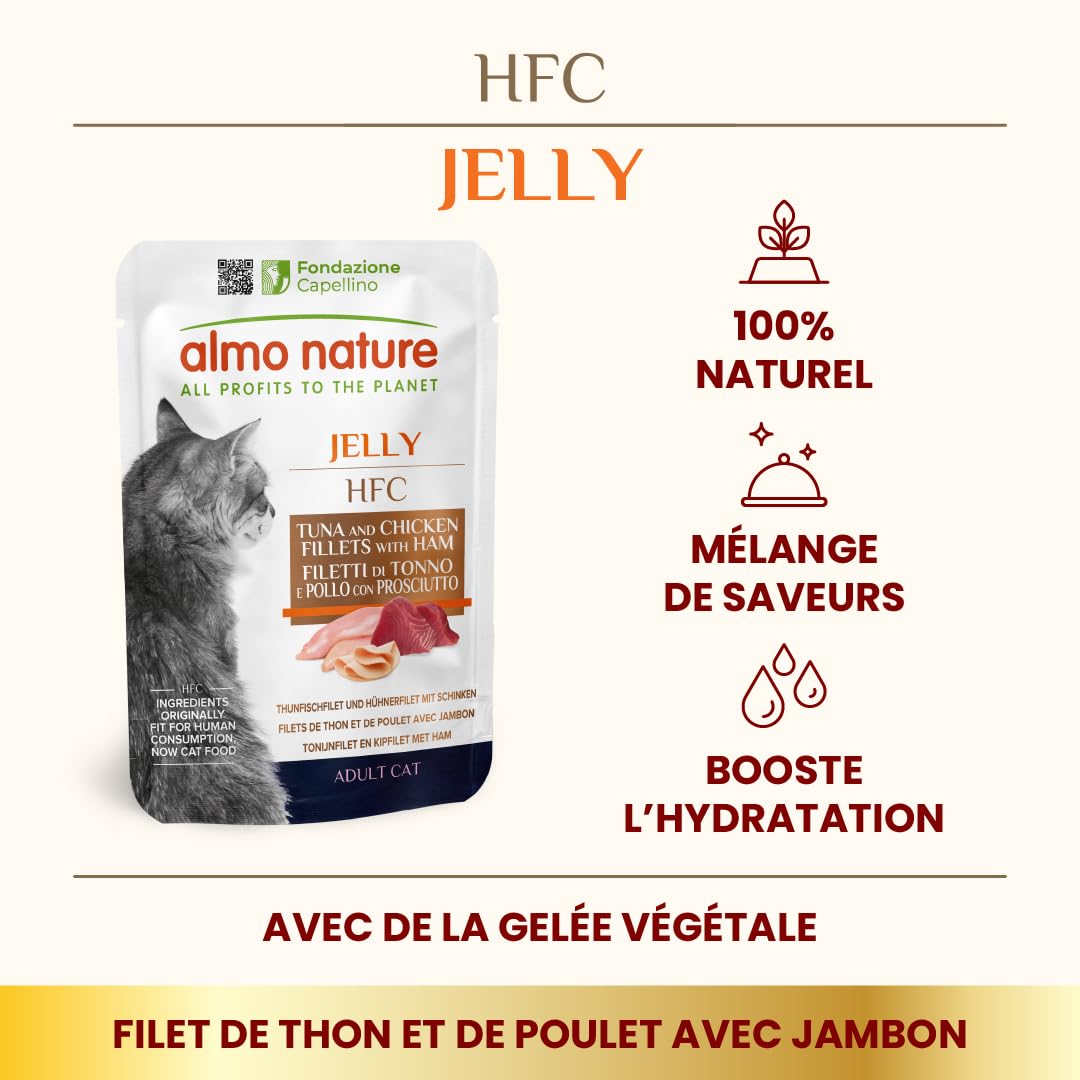 almo-nature-hfc-jelly-thon-poulet-jambon-nourriture-humide-chat-24-x-55-g image 2