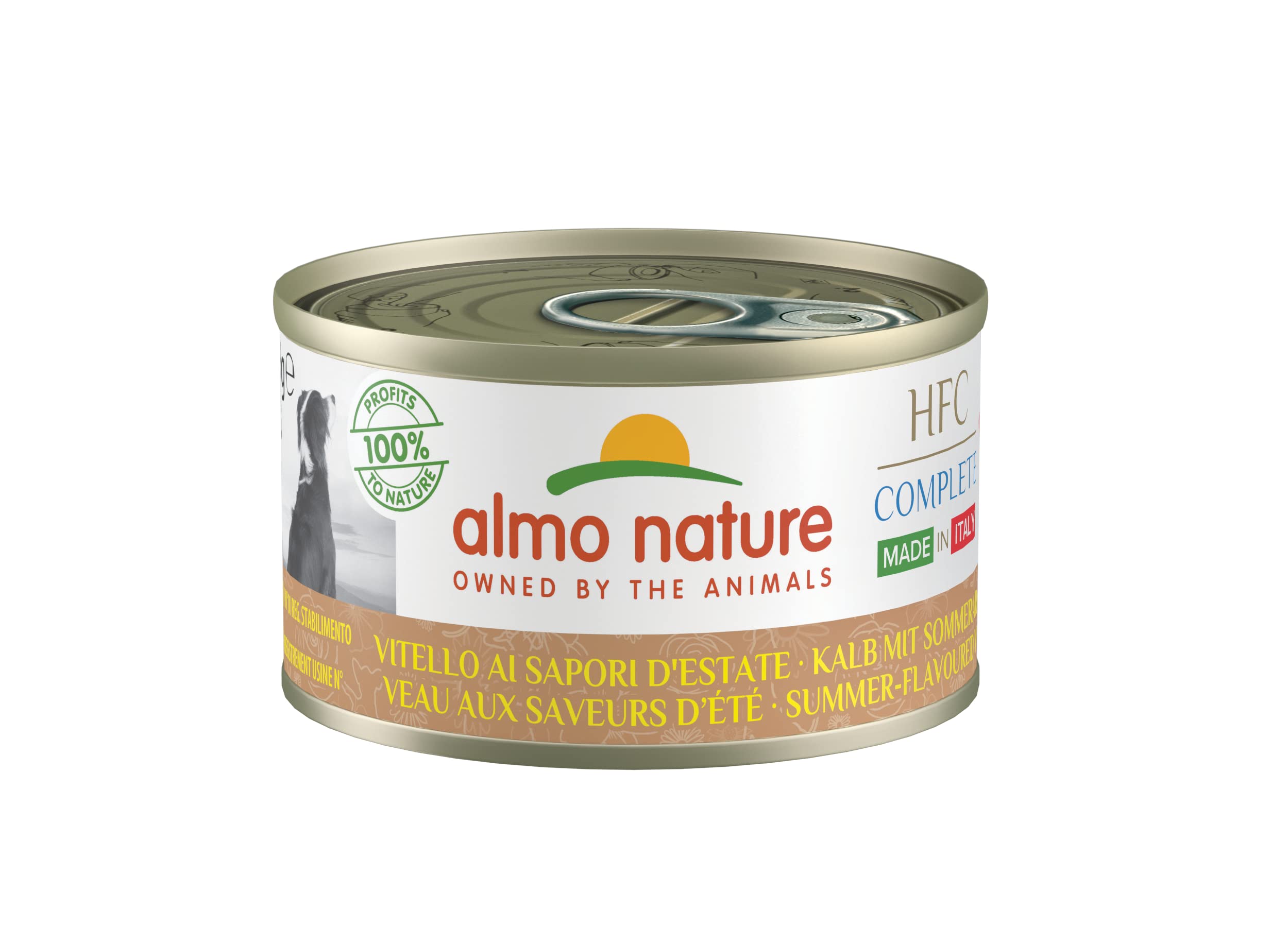 almo-nature-hfc-complete-aliment-humide-pour-chien-adulte-veau-saveurs-d-t-24-bo image 1