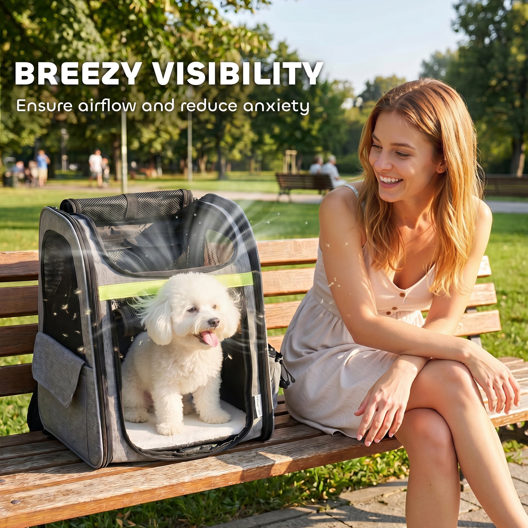 pawhut-sac-dos-transporteur-pour-animaux-extensible-et-respirant-gris-clair image 7