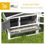 pawhut-clapier-lapin-2-tages-int-rieur-ext-rieur-61-5-gris-clair image 8