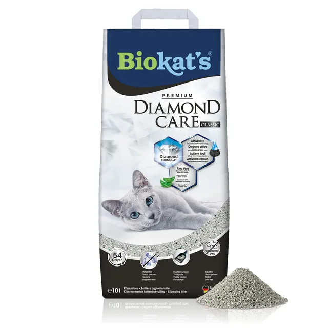 biokat-s-diamond-care-classic-sans-parfum-10-l-liti-re-fine-agglom-rante-au-char image 1