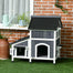 pawhut-maison-chat-ext-rieur-avec-toit-imperm-able-et-entr-es-multiples-gris image 4