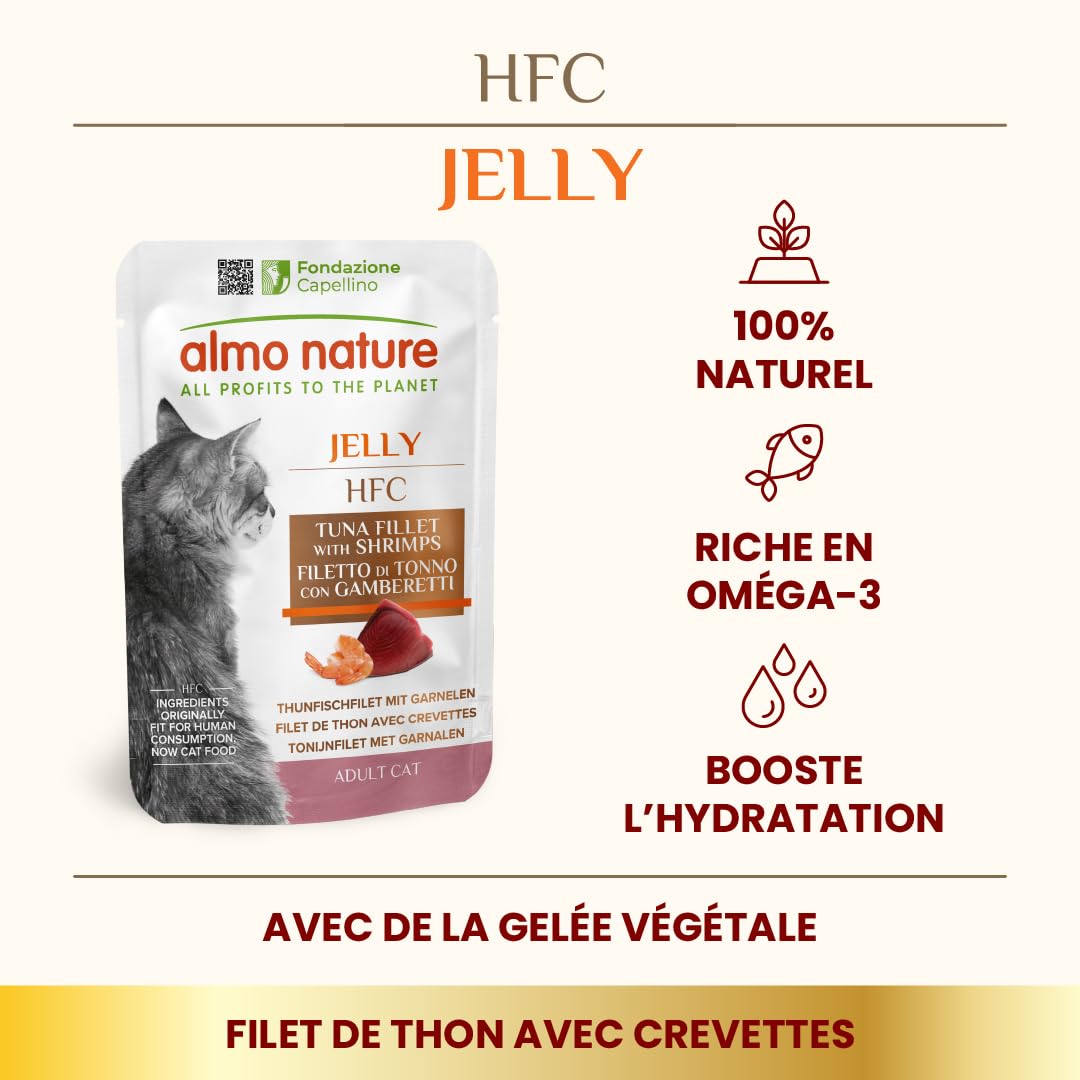 almo-nature-hfc-jelly-filet-de-thon-et-crevettes-nourriture-humide-pour-chat-adu image 2