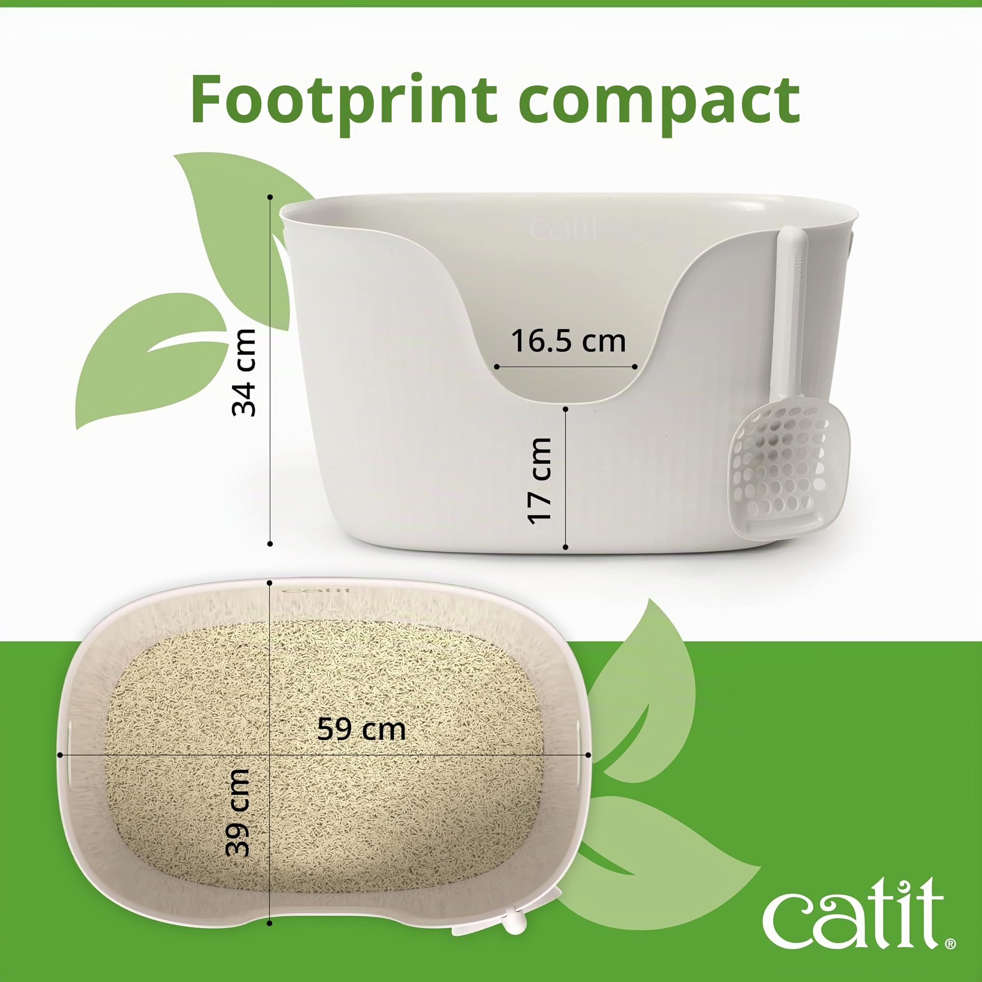 catit-bac-liti-re-bords-hauts-avec-pelle-plastique-recycl image 8