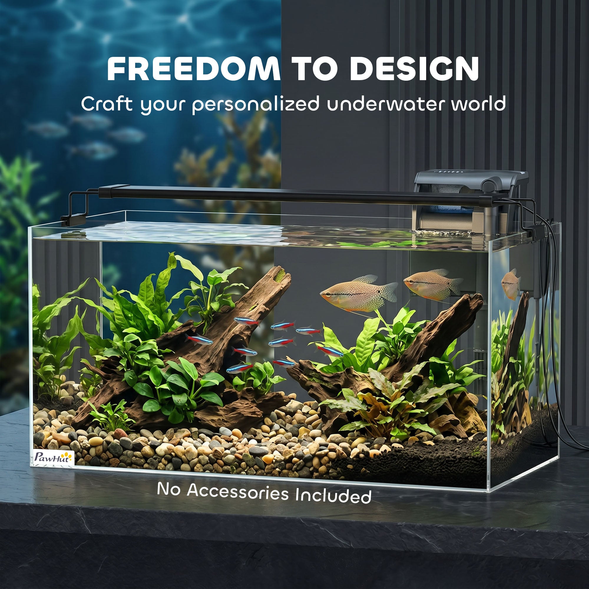 pawhut-aquarium-en-verre-51l-avec-tapis-de-protection-pour-poissons-crevettes-et image 6