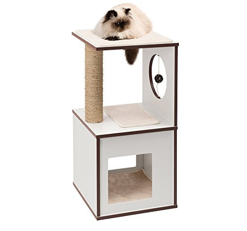 catit-vesper-tabouret-blanc-taille-s-arbre-chat-cube-avec-griffoir image 8