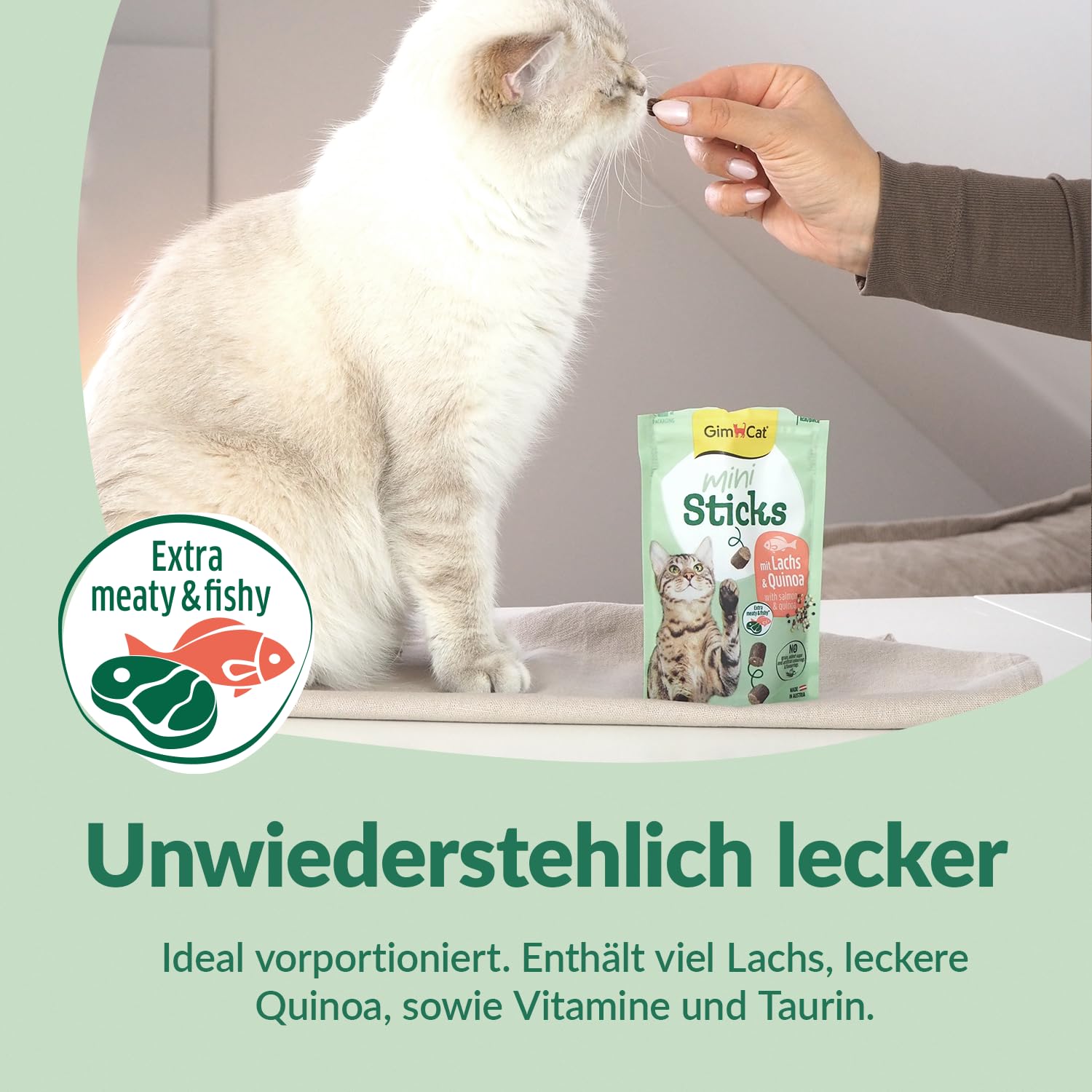gimcat-mini-b-tonnets-saumon-quinoa-snack-pour-chat-sans-c-r-ales-1-sachet-de-50 image 3