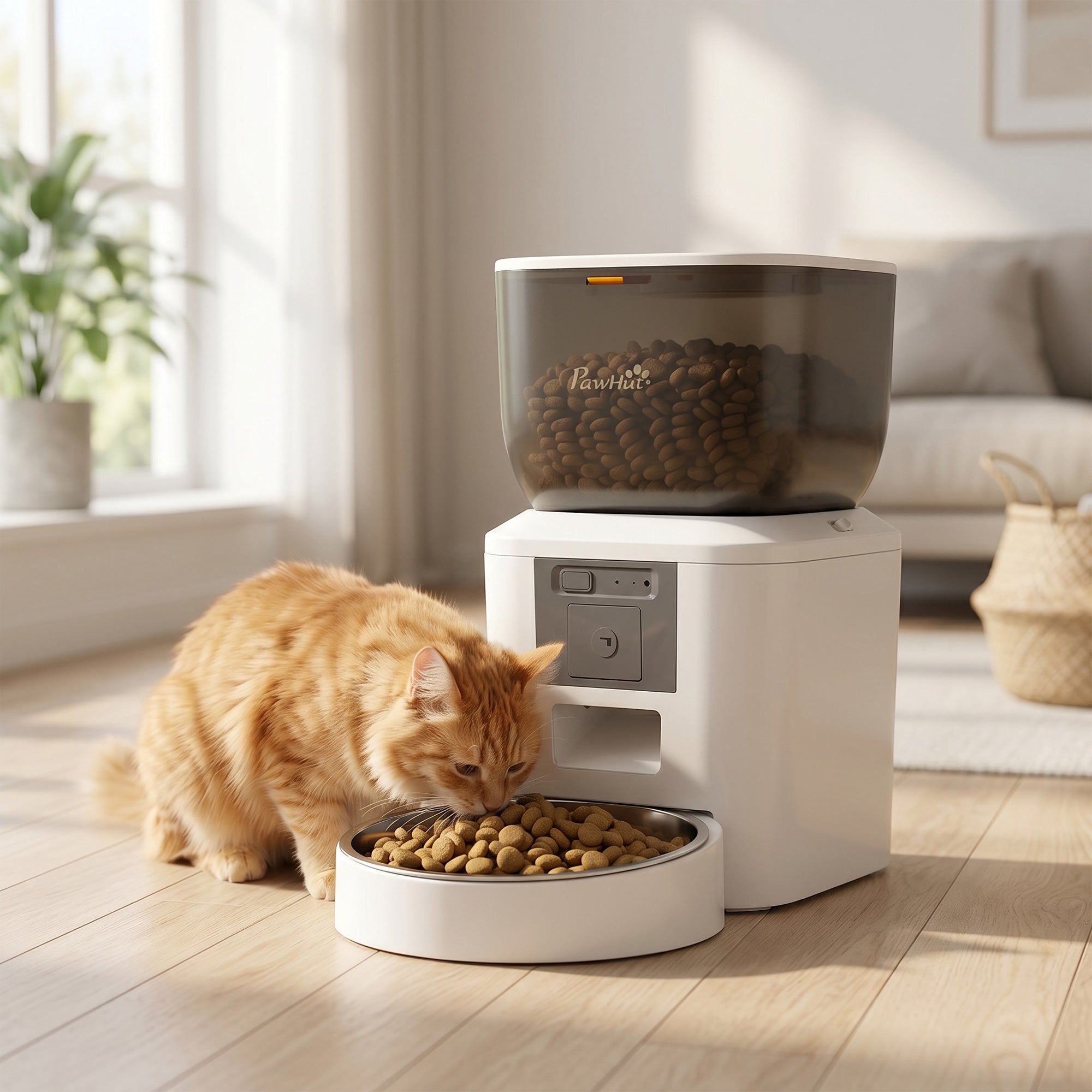 pawhut-distributeur-croquettes-chat-automatique-avec-cam-ra-4l image 3