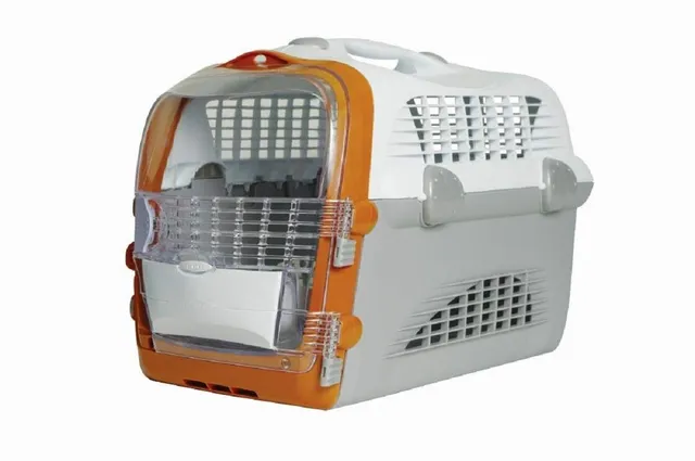 catit-pet-cabrio-caisse-de-transport-pour-chat-et-petit-chien-orange image 1