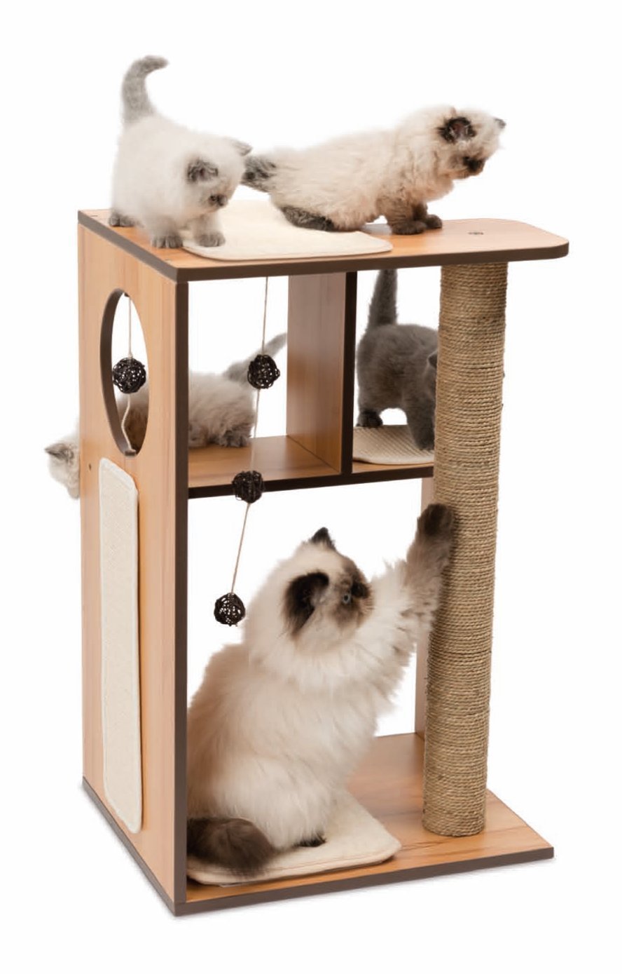 vesper-by-catit-v-box-large-arbre-chat-bo-te-naturel-50-x-40-x-78-cm image 2