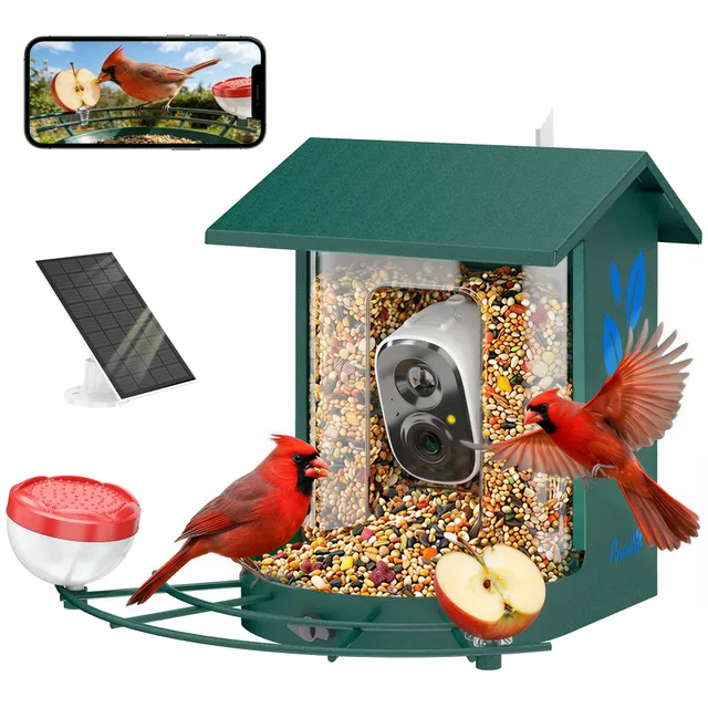 pawhut-birdwatch-pro-mangeoire-intelligente-avec-cam-ra-2k-et-solaire image 1