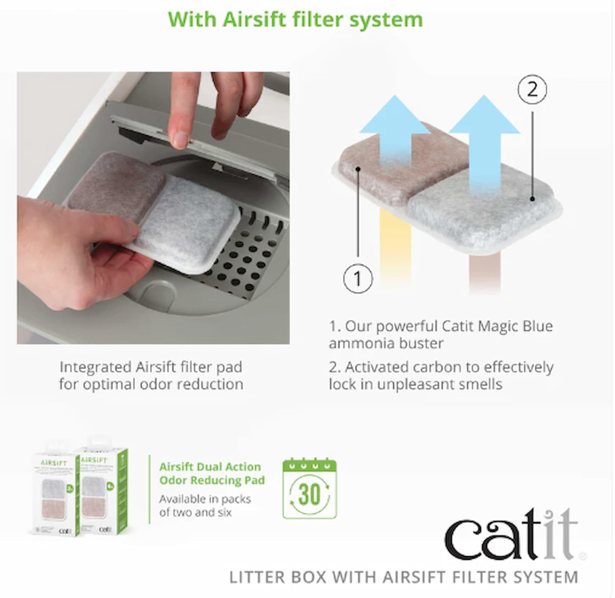 catit-maison-de-toilette-jumbo-bac-a-litiere-couvert-avec-filtre-a-charbon image 4