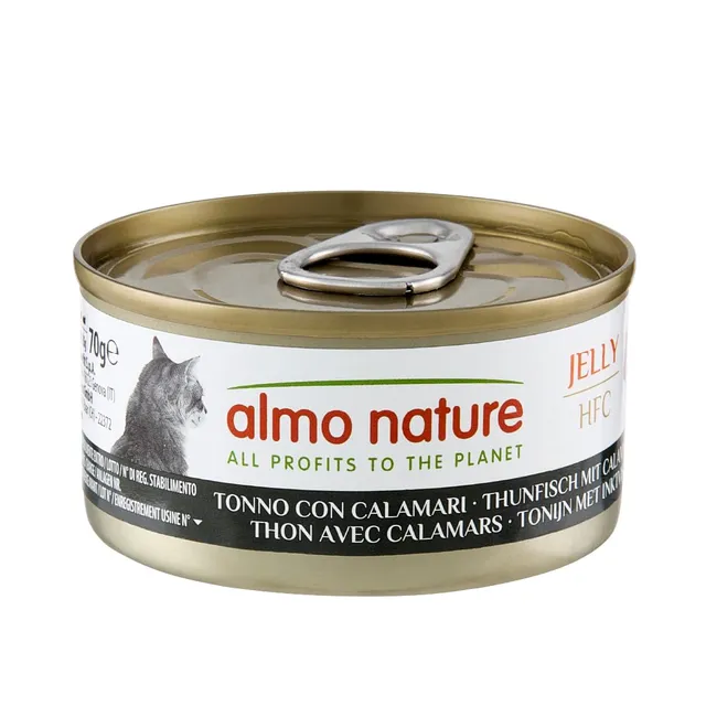 almo-nature-hfc-jelly-nourriture-humide-pour-chat-adulte-thon-et-calamars-70-g-x image 1