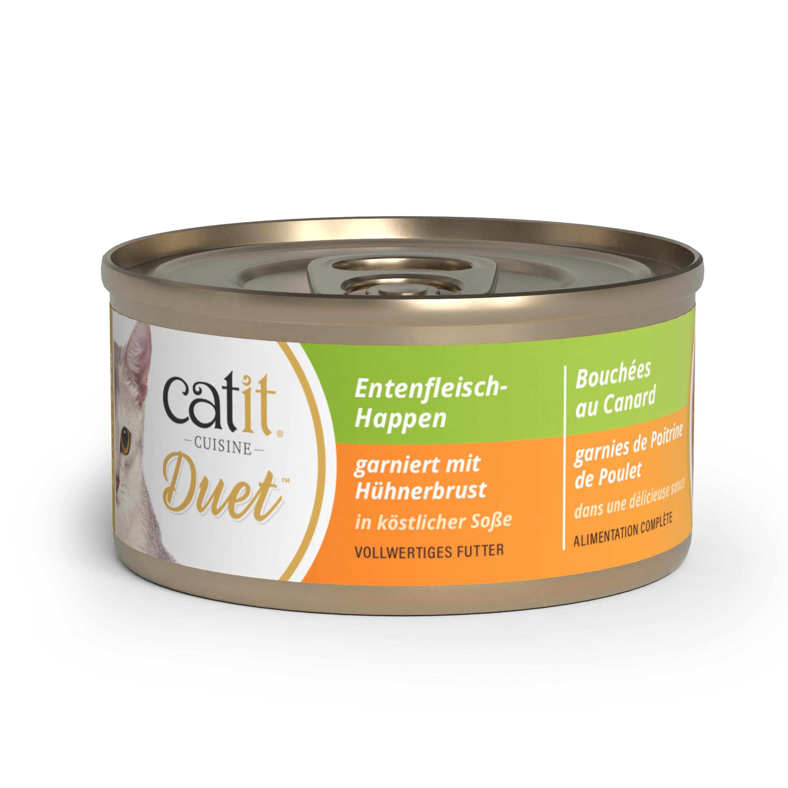 catit-cuisine-duet-canard-et-poulet-en-sauce-pour-chat-75-g image 1