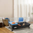 pawhut-cage-petits-animaux-35-roulettes-avec-plateforme-rampe-et-biberon-noire image 3