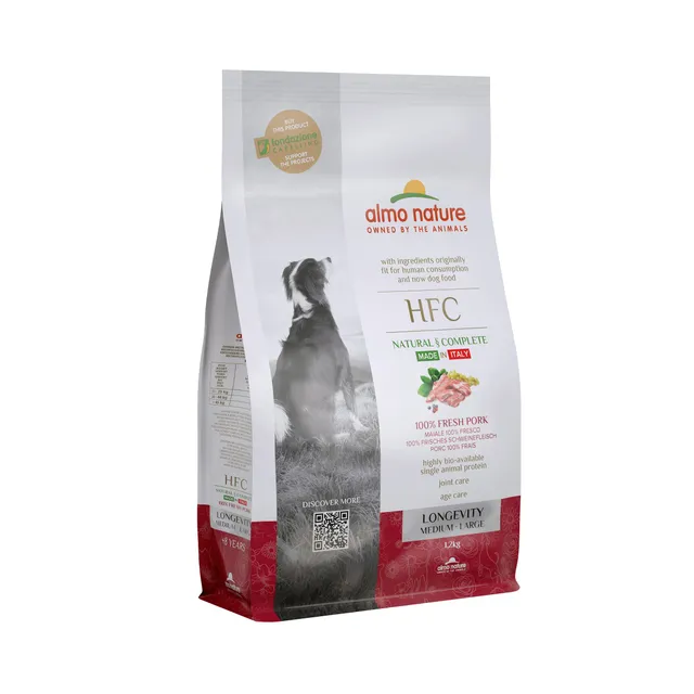 almo-nature-hfc-longevity-m-l-croquettes-pour-chien-au-porc image 1