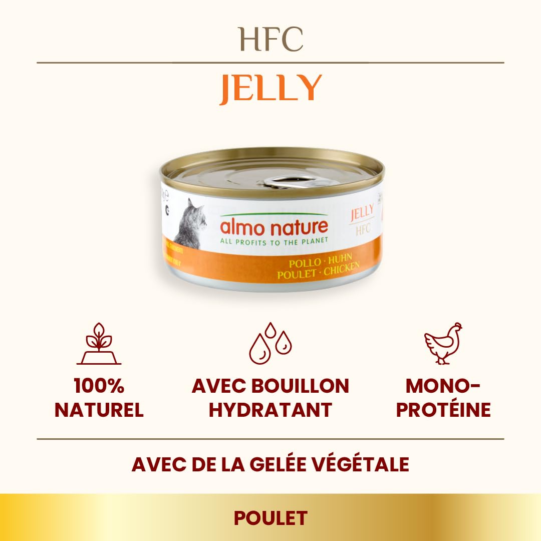 almo-nature-hfc-jelly-poulet-nourriture-humide-pour-chat-adulte-24-x-150g image 2