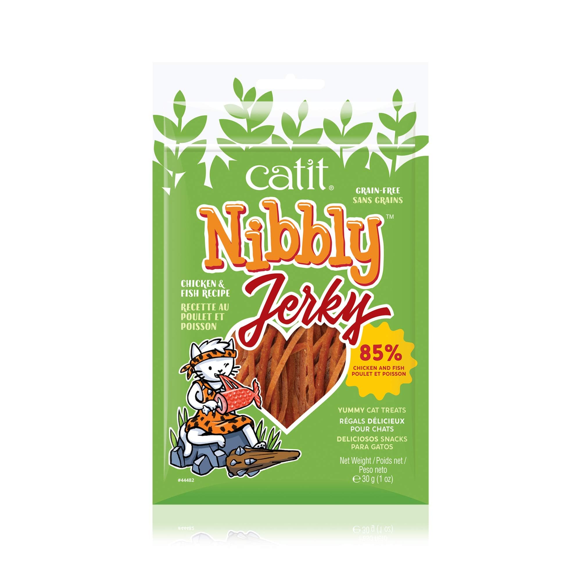 catit-nibbly-jerky-friandises-m-cher-poulet-et-poisson-pour-chat-30-g image 4
