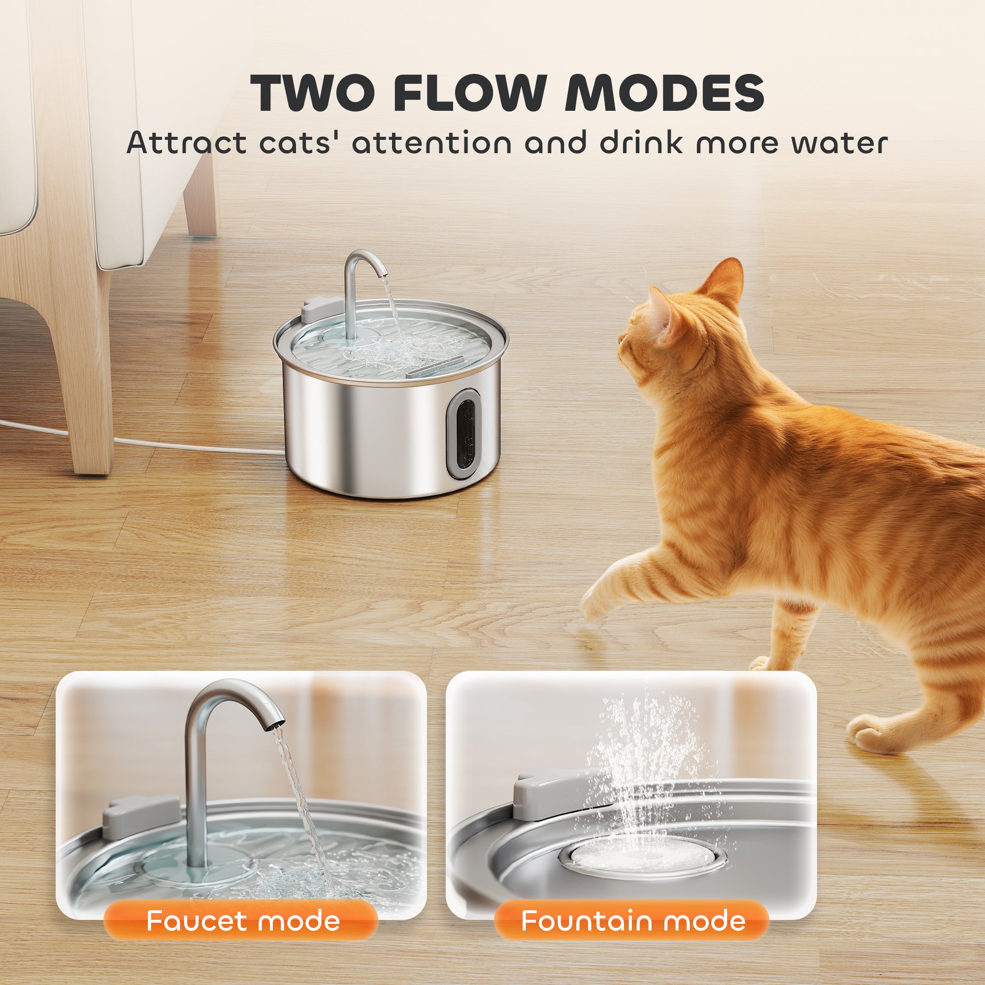 pawhut-fontaine-eau-chat-inox-2-5-l-ultra-silencieuse-7-filtres image 7
