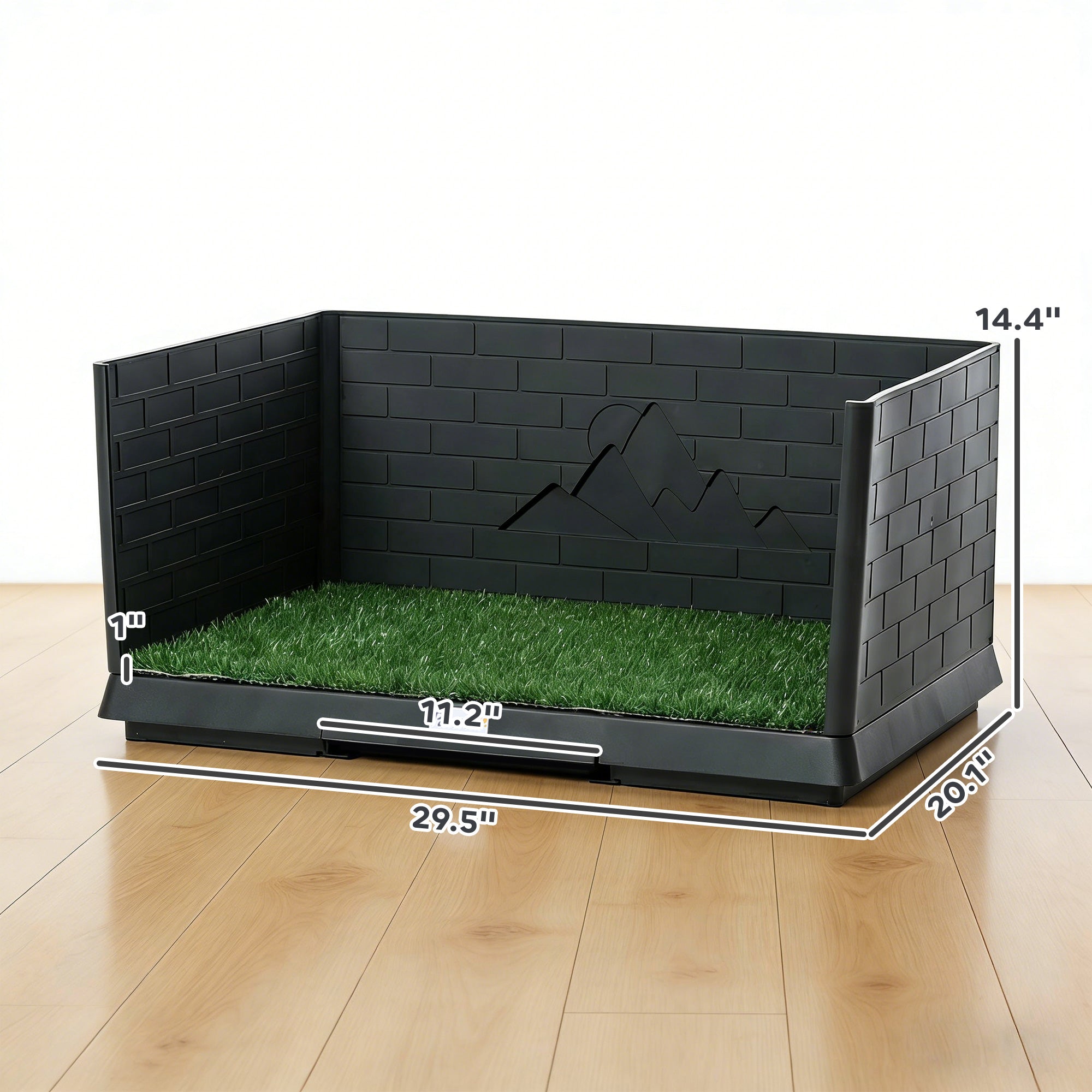 pawhut-bac-gazon-toilettes-pour-chien-d-int-rieur-76-x-51-x-36-cm-avec-parois-ha image 5