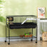 pawhut-cage-2-tages-pour-petits-animaux-avec-support-amovible-tag-re-et-roulette image 4