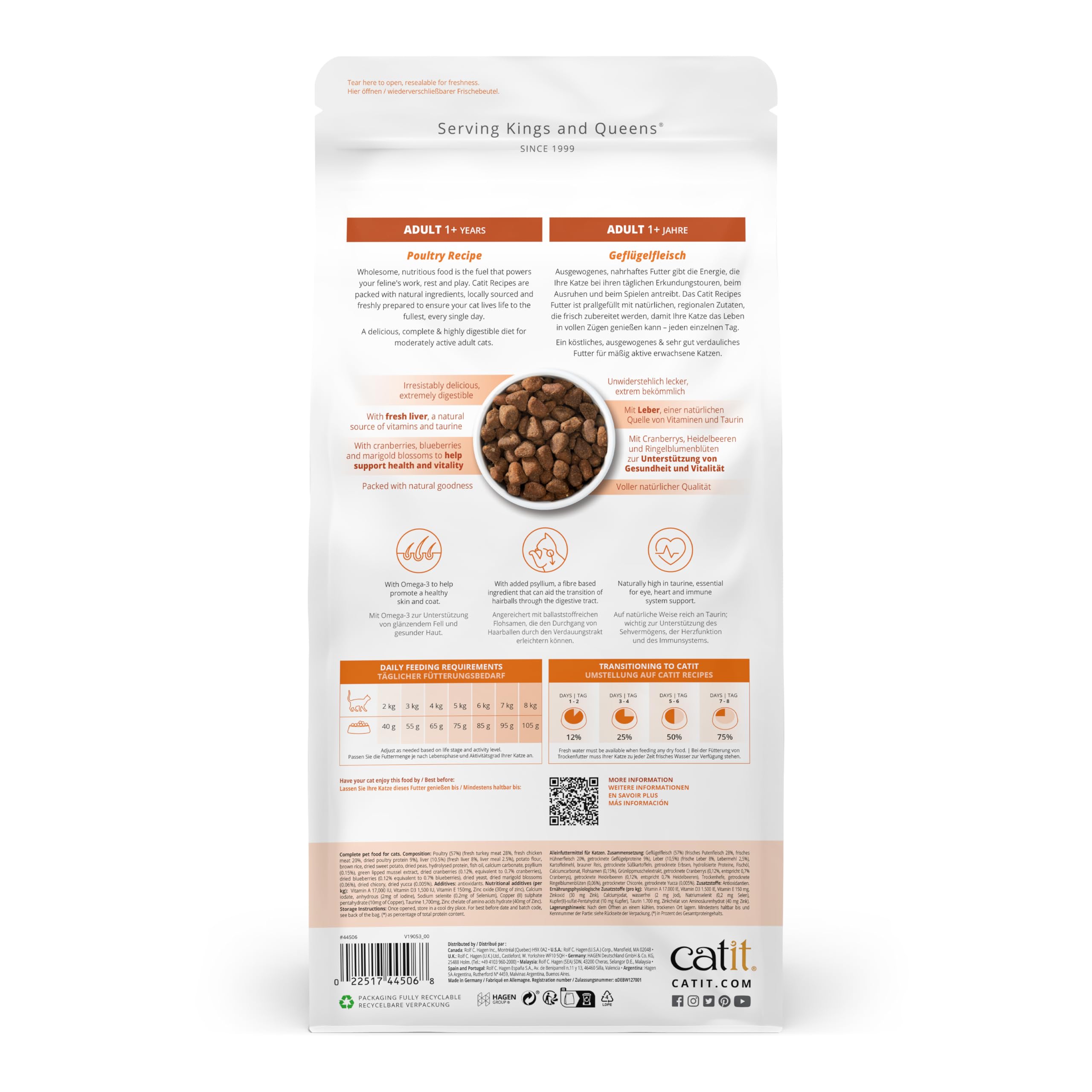 catit-recipes-adulte-oiseaux-croquettes-pour-chat-2-kg-contr-le-des-boules-de-po image 2