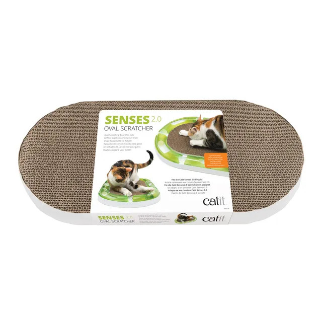 catit-senses-griffoir-ovale-en-carton-45-7-x-27-9-x-7-6-cm image 1