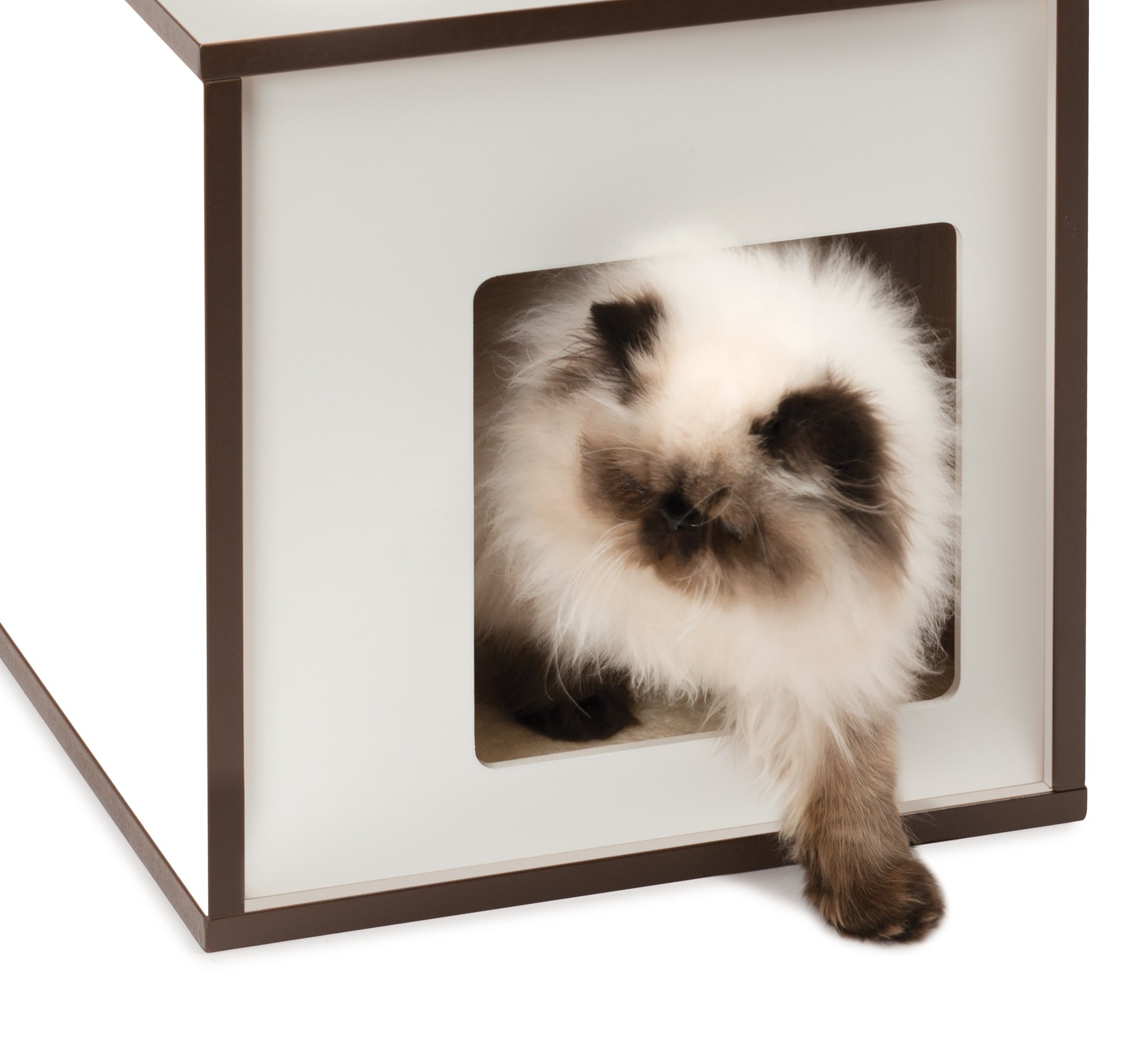 catit-vesper-tabouret-blanc-taille-s-arbre-chat-cube-avec-griffoir image 3