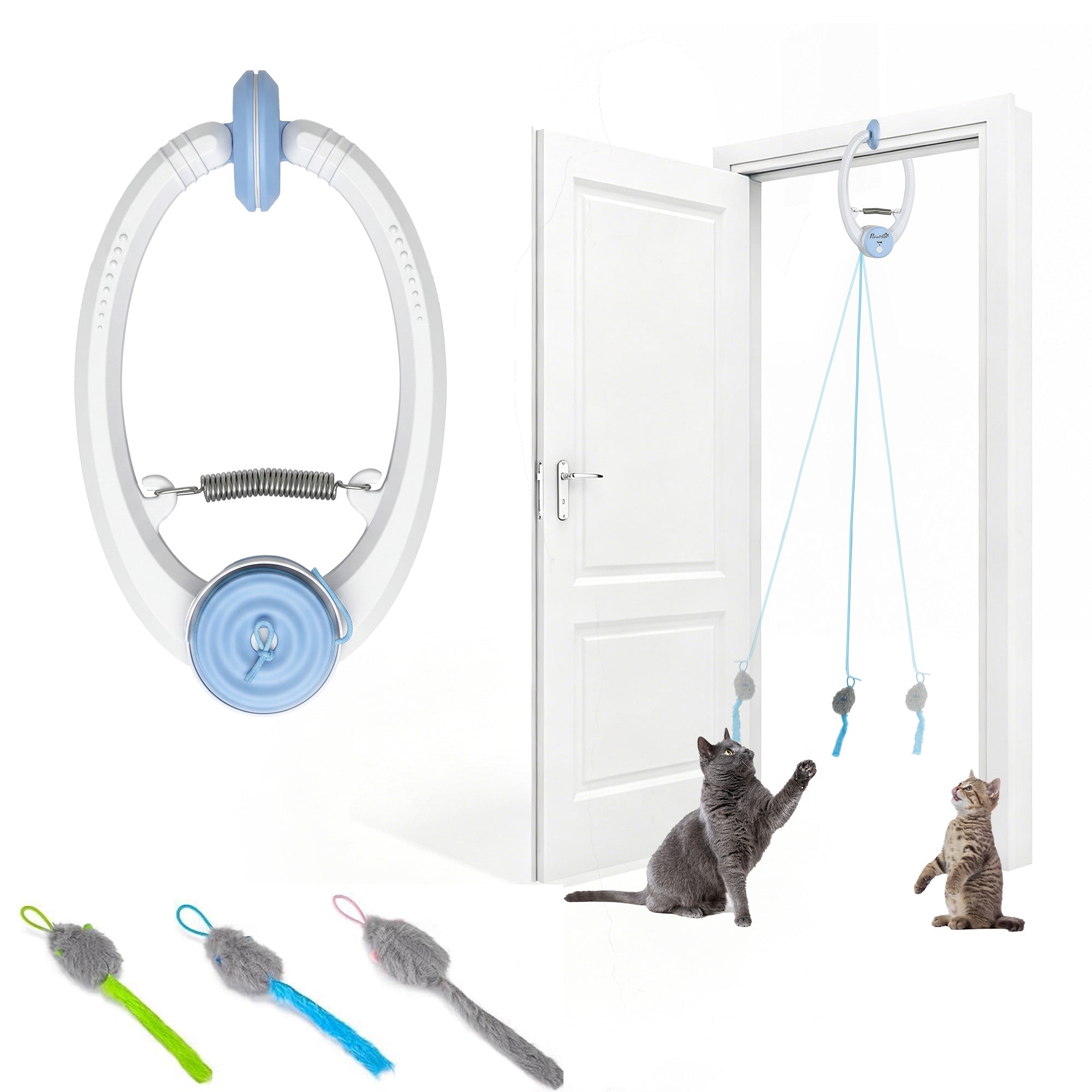 pawhut-jouet-chat-souris-rebondissante-automatique-suspendre-rechargeable-usb image 2