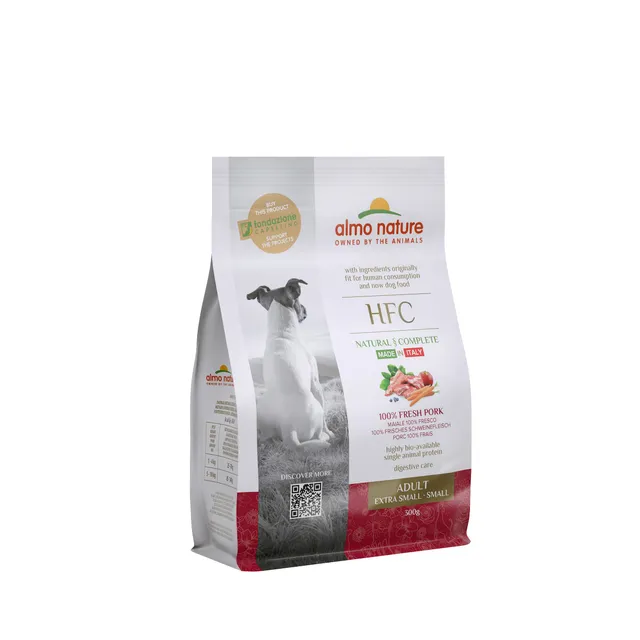 almo-nature-hfc-adult-xs-s-croquettes-pour-chien-au-porc-qualite-hfc image 1