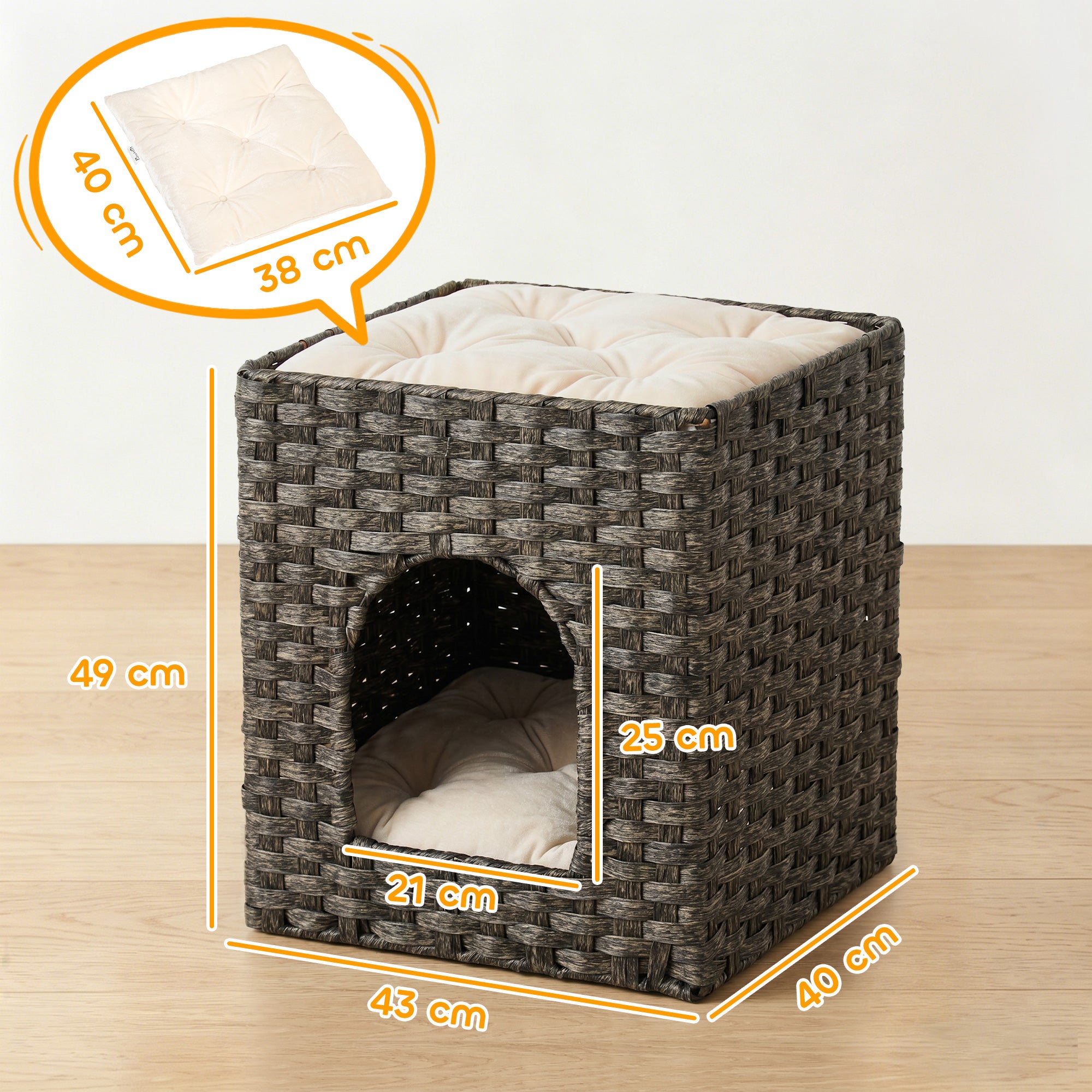 pawhut-maison-pour-chat-2-niveaux-en-rotin-tress-avec-coussins-lavables-43-x-40- image 5