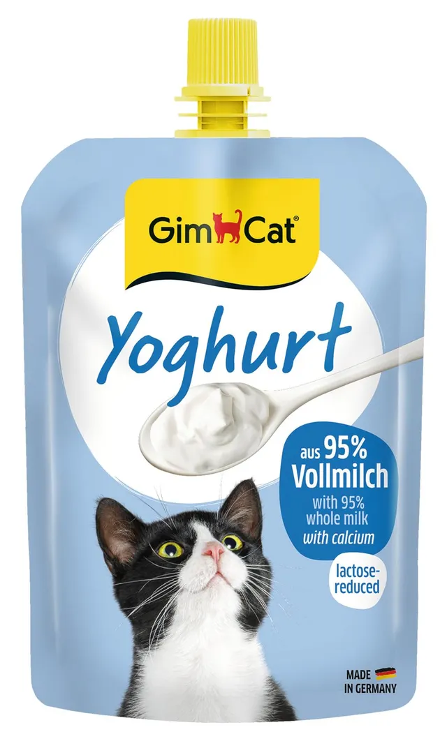 gimcat-yoghurt-snack-pour-chats-au-vrai-lait-entier-et-calcium-150-g image 1