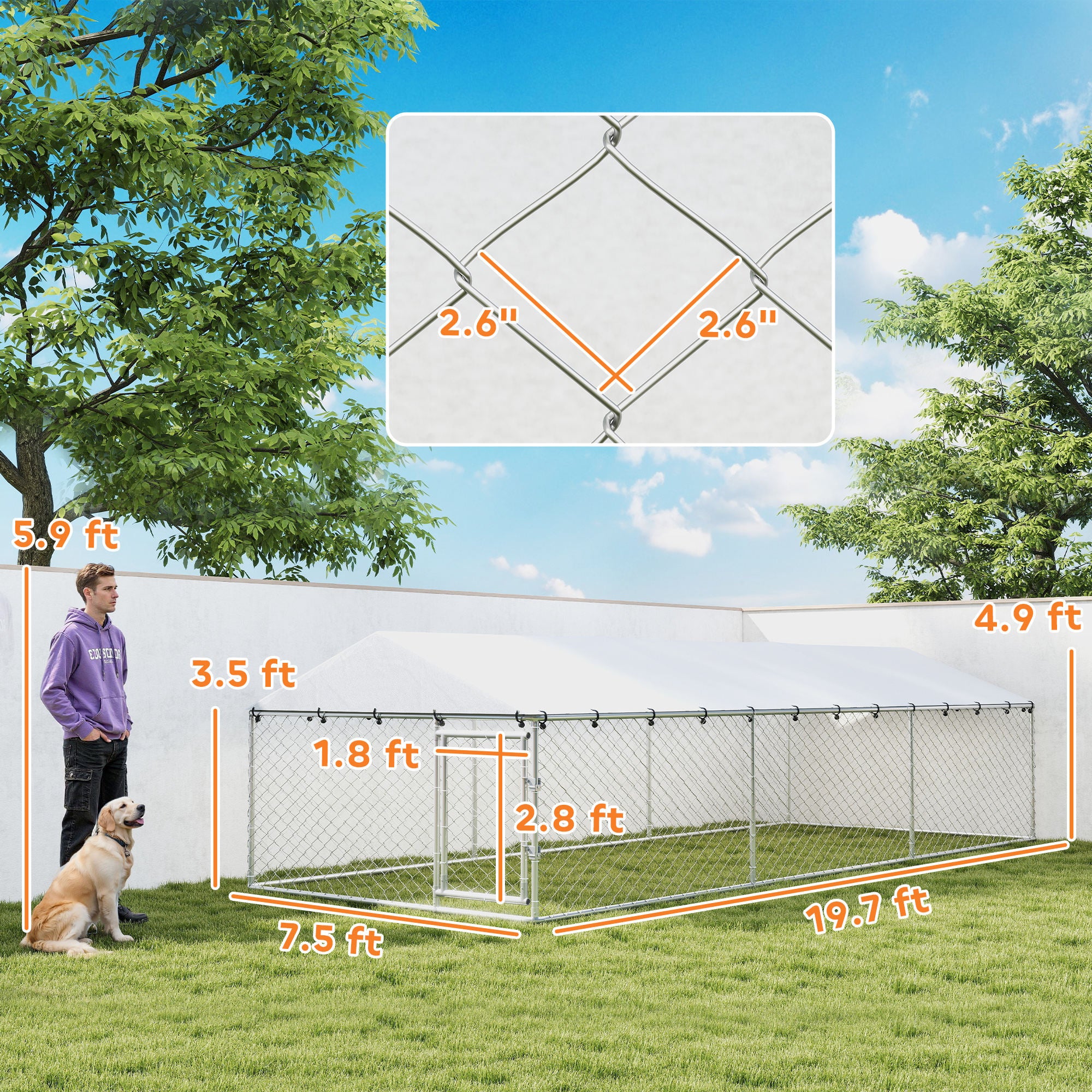 pawhut-enclos-pour-chien-ext-rieur-avec-couverture-imperm-able-et-double-verrou- image 5