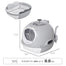 pawhut-maison-de-toilette-couverte-pour-chat-avec-lucarne-et-tiroir-pelle-gris image 5