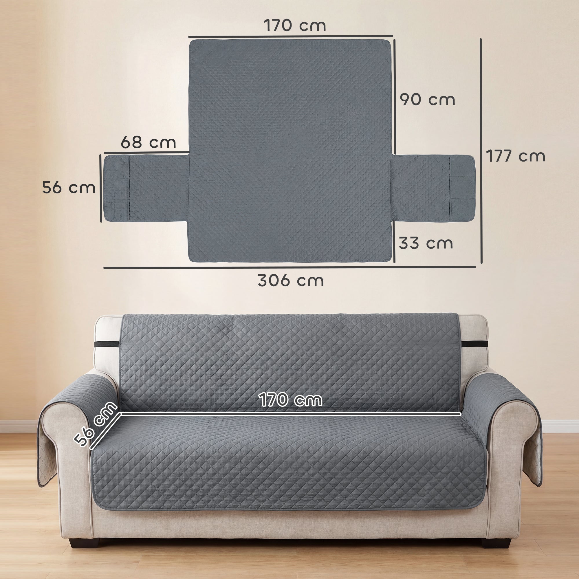 pawhut-housse-de-canap-3-places-imperm-able-gris-pour-chiens-et-chats image 5