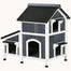pawhut-maison-chat-ext-rieur-avec-toit-imperm-able-et-entr-es-multiples-gris image 2