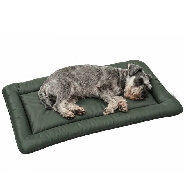 pawhut-lit-pliable-imperm-able-pour-chien-90-x-60-x-5-cm-oxford-vert image 1
