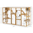 pawhut-enclos-ext-rieur-catio-avec-toit-300-x-95-x-188-cm-jaune image 5