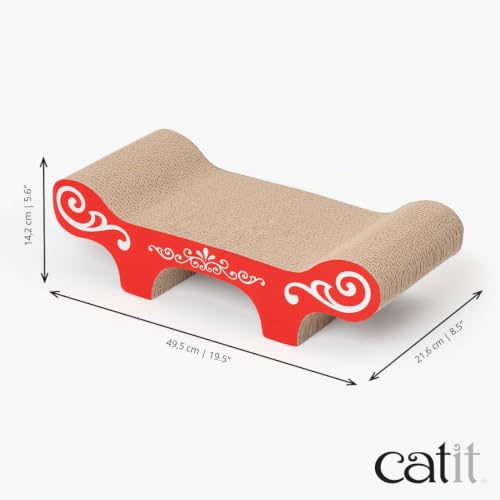catit-style-urban-griffoir-carton-ondul-50x22x14-cm-avec-herbe-chat image 8